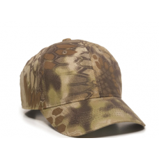 6 Panel, Heavy Brushed Cotton Twill Camo Cap CCAP