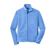Men's Port Authority Heather Microfleece Full-Zip Jacket F235 Men's Port Authority Heather Microfleece Full-Zip Jacket F235