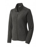 Ladies Port Authority Heather Microfleece Full-Zip Jacket L235