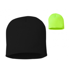 8” Knit Beanie BEANIES - Black