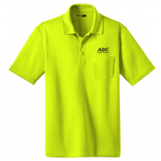 Safety Yellow, Snag Proof Pocket Polo