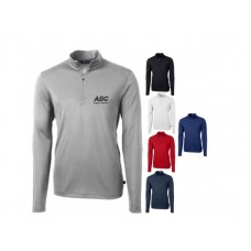 Cutter & Buck Mens Eco Pique 1/4 Zip Pullover MCK01187