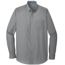 Men's Long Sleeve Carefree Poplin Shirt W100