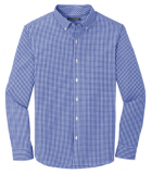 Men's Long Sleeve Gingham Easy Care Dress Shirt W644