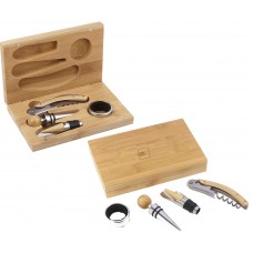 4 Piece Bamboo Wine Gift Set 1033-80