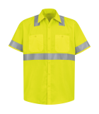 Short Sleeve High Visibility Button-Down SS24HV